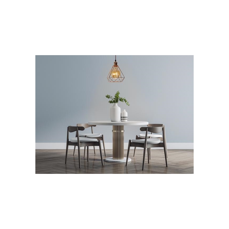 Luster na lanku 1xE27/60W/230V pr. 22 cm meď