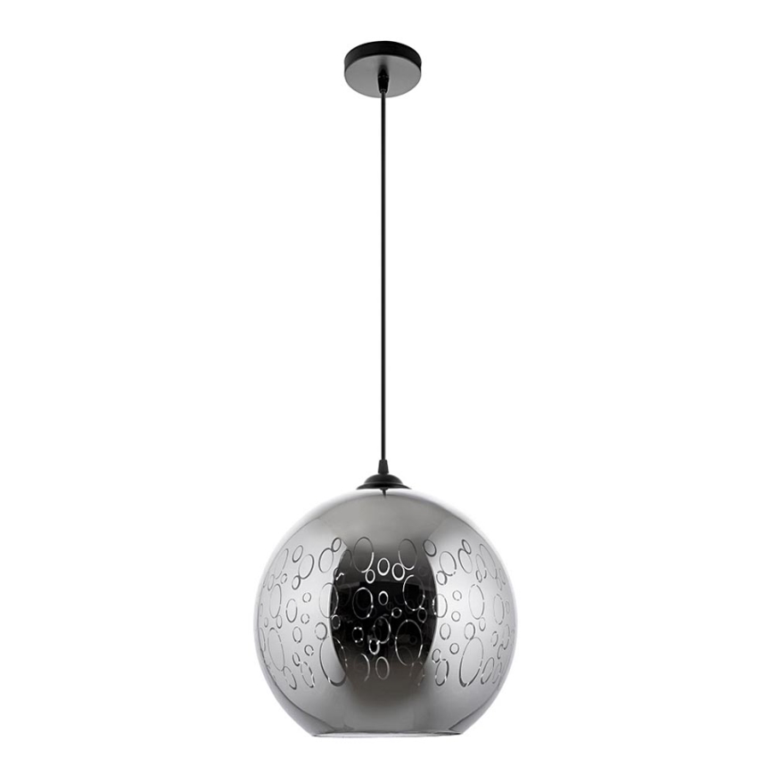 Luster na lanku 1xE27/60W/230V pr. 30 cm čierna