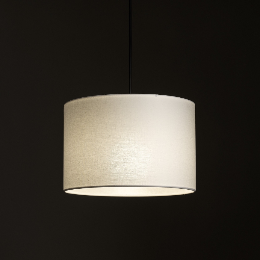 Luster na lanku do 3-fázového lištového systému TRACER 1xE27/15W/230V pr. 30 cm čierna/biela