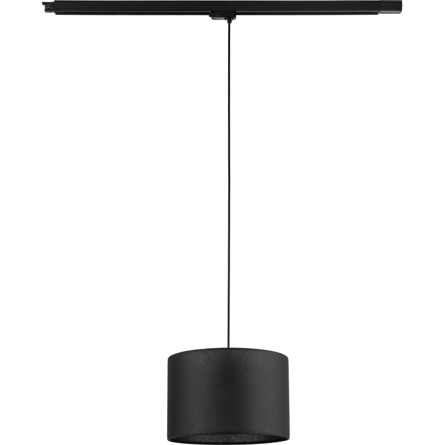 Luster na lanku do 3-fázového lištového systému TRACER 1xE27/15W/230V pr. 30 cm čierna