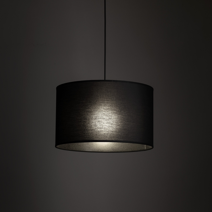 Luster na lanku do 3-fázového lištového systému TRACER 1xE27/15W/230V pr. 38 cm čierna