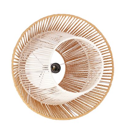 Luster na lanku AFRICA 1xE27/40W/230V priemer 40 cm hnedý/krémový
