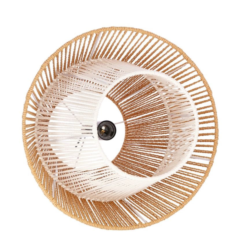Luster na lanku AFRICA 1xE27/40W/230V priemer 40 cm hnedý/krémový