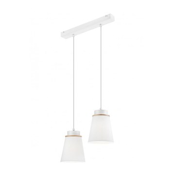 Luster na lanku AGUSTINO 2xE27/60W/230V biela Luster na lanku AGUSTINO 2xE27/60W/230V biela