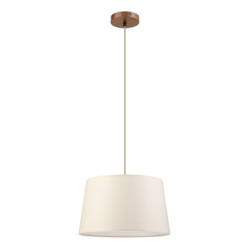 Luster na lanku AIDA, 1×E27/15W/230V, priemer 35 cm, dub/krémová