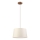 Luster na lanku AIDA, 1×E27/15W/230V, priemer 35 cm, dub/krémová