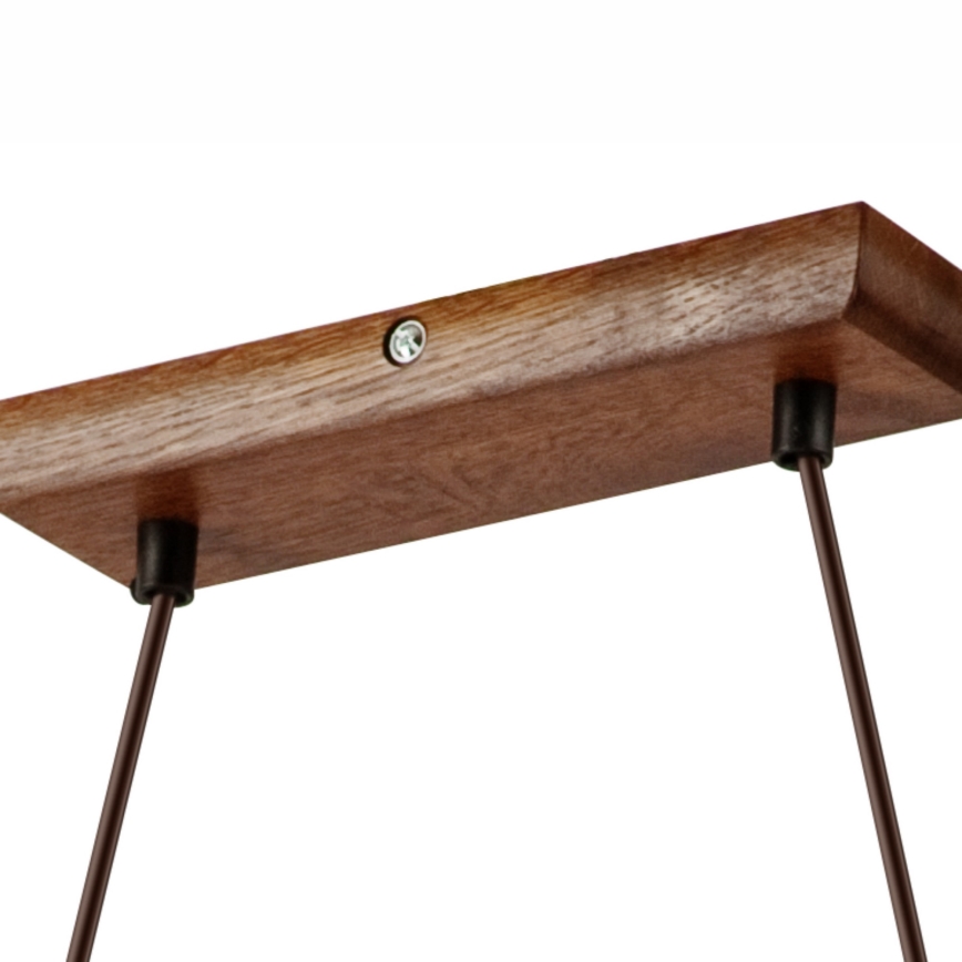 Luster na lanku AIDA 2xE27/60W/230V pr. 35 cm dub/orech