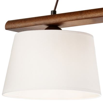 Luster na lanku AIDA 3xE27/60W/230V orech - FSC certifikované