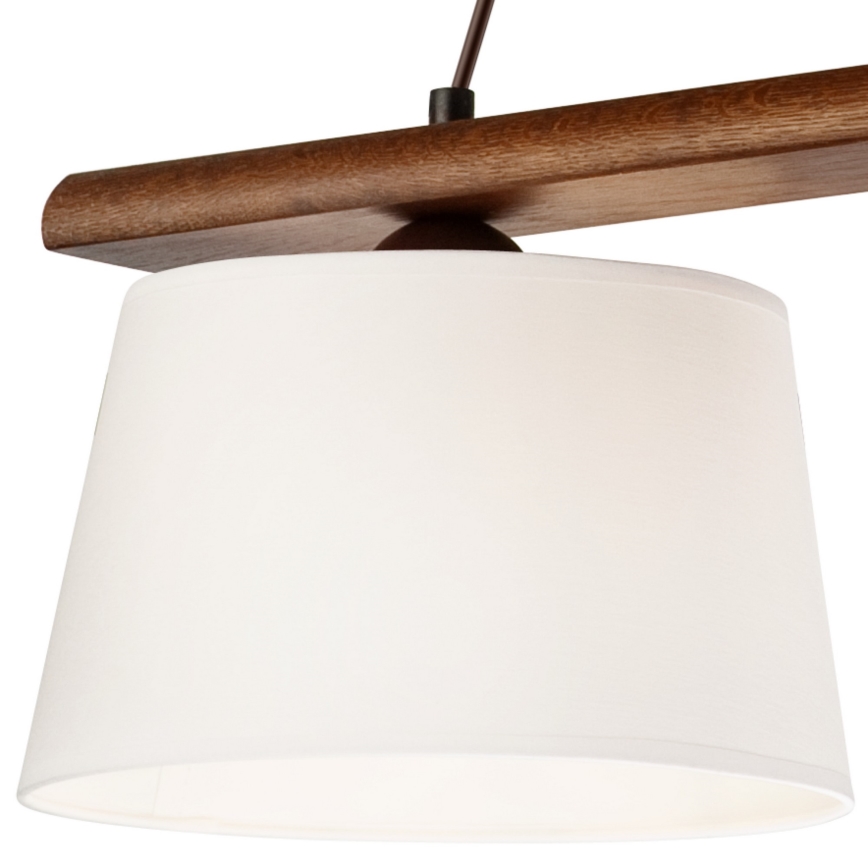 Luster na lanku AIDA 3xE27/60W/230V orech - FSC certifikované
