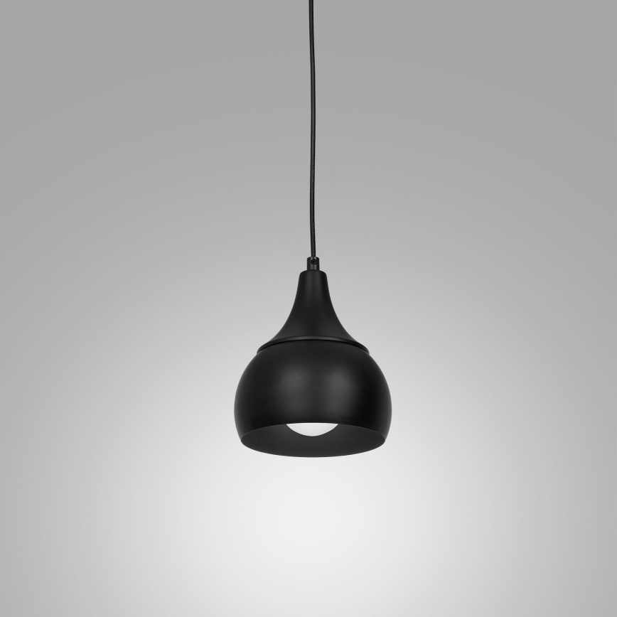Luster na lanku AKTAN 1xE27/60W/230V čierna