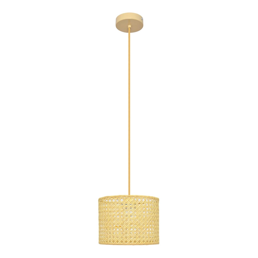 Luster na lanku ALBA 1xE27/15W/230V pr. 20 cm ratan