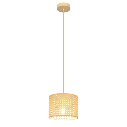 Luster na lanku ALBA 1xE27/15W/230V pr. 20 cm ratan