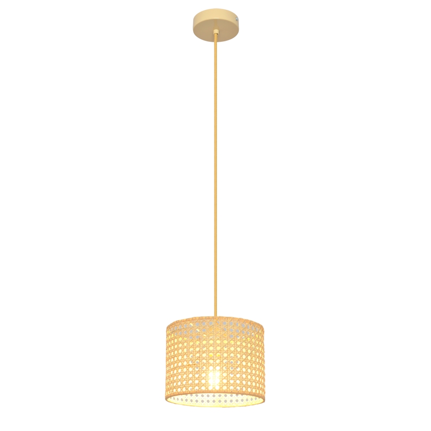 Luster na lanku ALBA 1xE27/15W/230V pr. 20 cm ratan