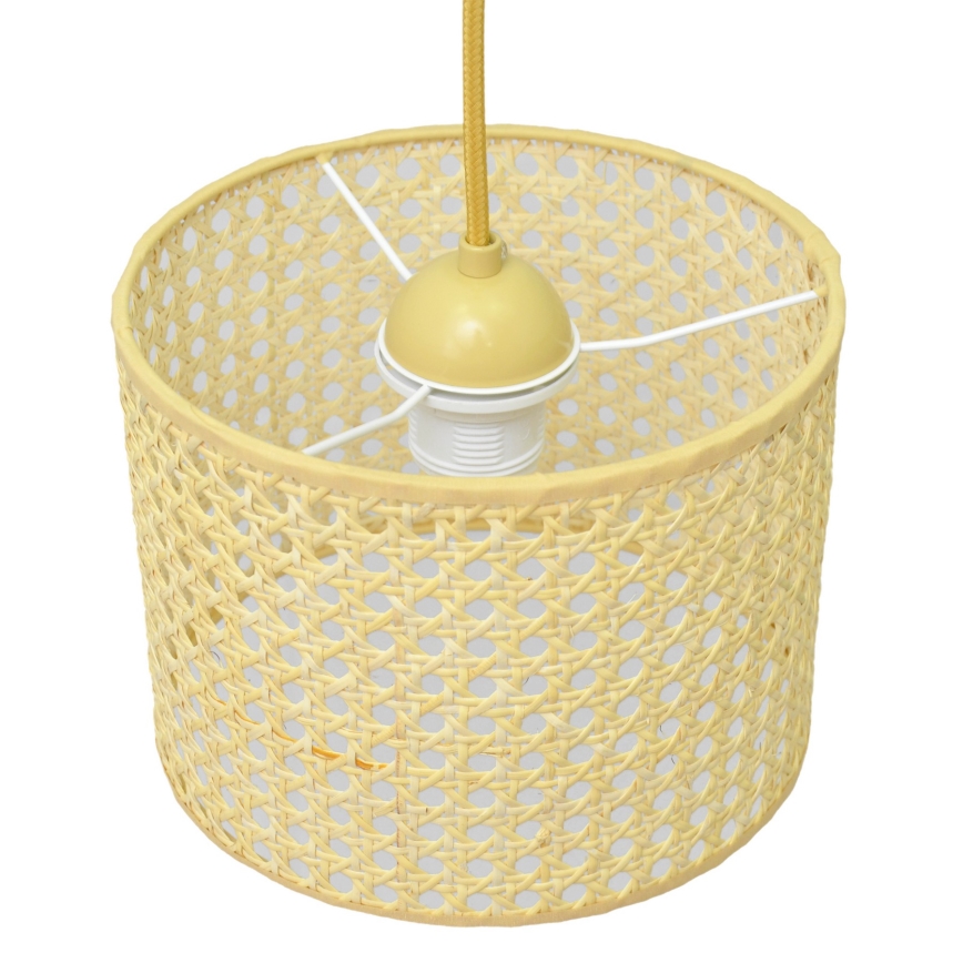 Luster na lanku ALBA 1xE27/15W/230V pr. 20 cm ratan