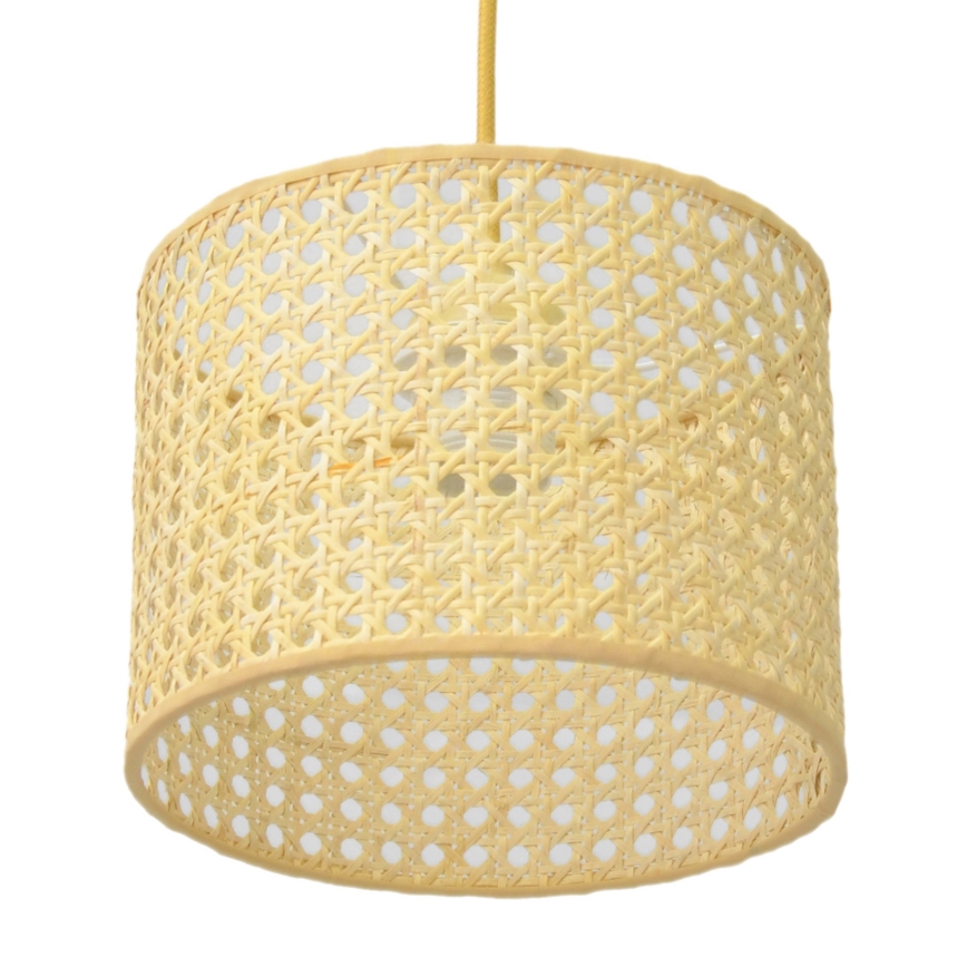 Luster na lanku ALBA 1xE27/15W/230V pr. 20 cm ratan