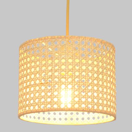 Luster na lanku ALBA 1xE27/15W/230V pr. 20 cm ratan