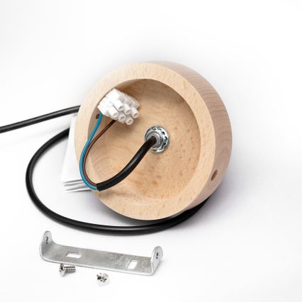 Luster na lanku ALBA 1xE27/15W/230V pr. 25 cm čierna/hnedá