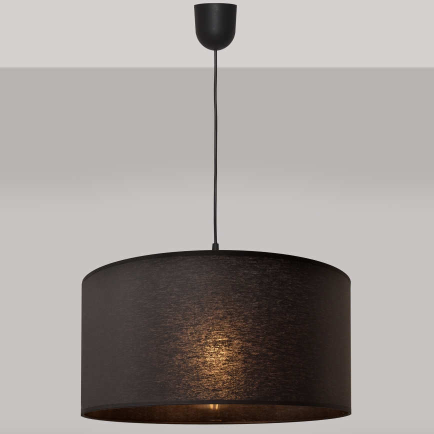 Luster na lanku ALBA 1xE27/15W/230V pr. 40 cm čierna