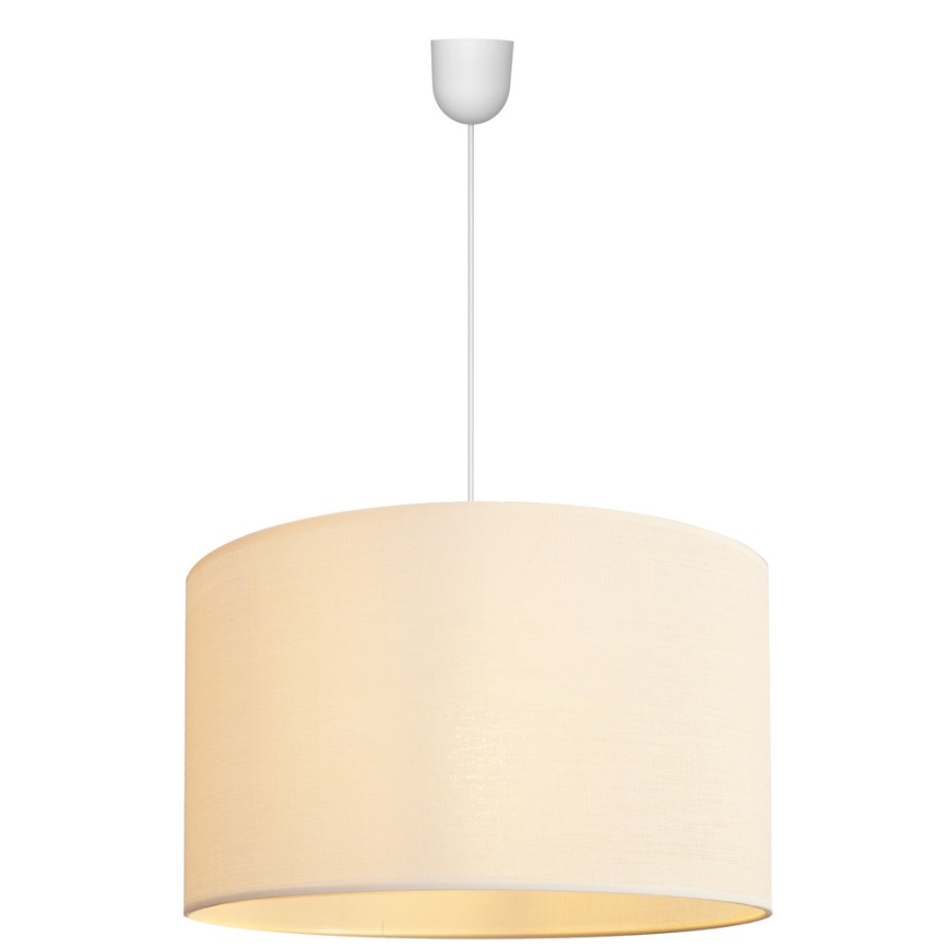 Luster na lanku ALBA 1xE27/15W/230V pr. 45 cm béžová