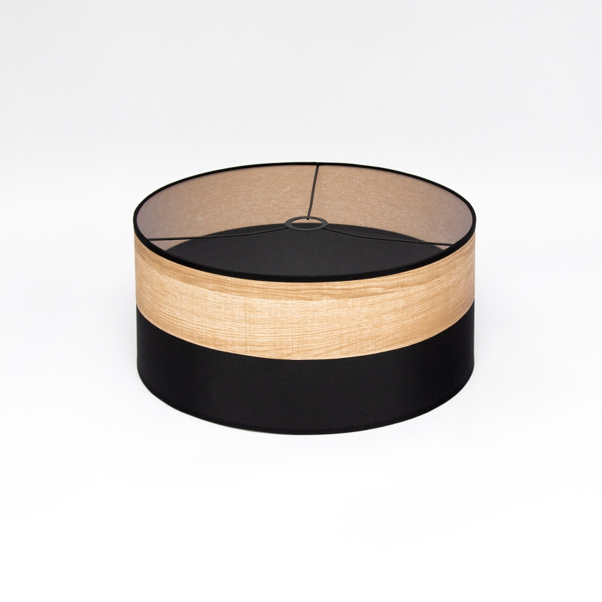 Luster na lanku ALBA 1xE27/15W/230V pr. 45 cm čierna/hnedá