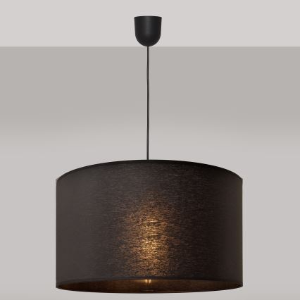 Luster na lanku ALBA 1xE27/15W/230V pr. 45 cm čierna