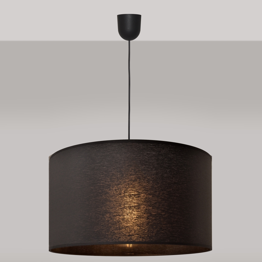 Luster na lanku ALBA 1xE27/15W/230V pr. 45 cm čierna
