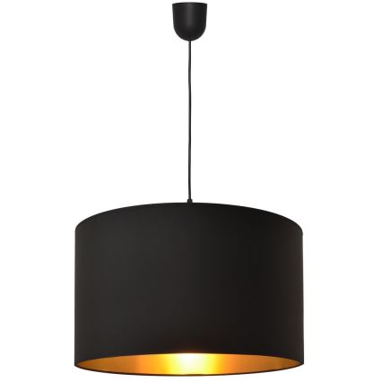 Luster na lanku ALBA 1xE27/15W/230V pr. 45 cm čierna/zlatá