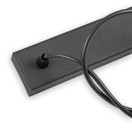 Luster na lanku ALBA 3xE27/15W/230V čierna/hnedá