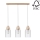 Luster na lanku ALESSANDRO 3xE27/60W/230V dub – FSC certifikované