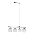 Luster na lanku ALMA 4xE14/10W/230V lesklý chróm
