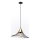 Luster na lanku ALURA 1xE27/60W/230V pr. 50 cm čierna