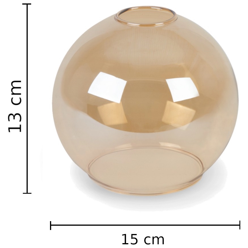 Luster na lanku AMBRE BLACK 3xE27/60W/230V čierna/dymová hnedá