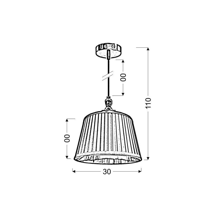 Luster na lanku AMORE 1xE27/60W/230V