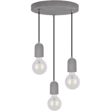 Luster na lanku AMORY 3xE27/60W/230V betón