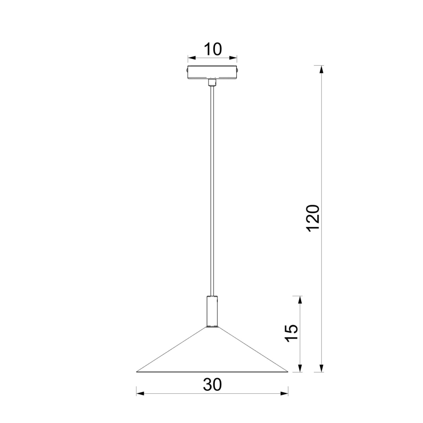 Luster na lanku ANEGA 1xGX53/15W/230V pr. 30 cm béžový