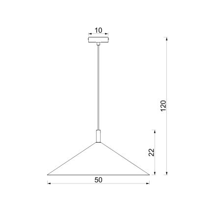 Luster na lanku ANEGA 1xGX53/15W/230V pr. 50 cm krémová