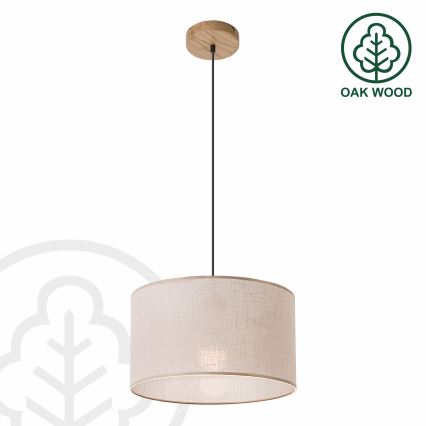 Luster na lanku ANTONIO 1xE27/60W/230V dub