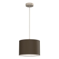 Luster na lanku ARDEN 1xE27/15W/230V priemer 25 cm béžová/hnedá