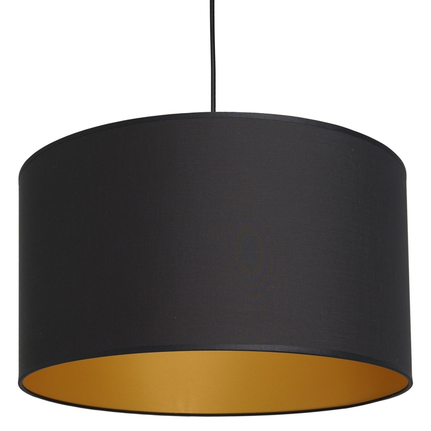 Luster na lanku ARDEN 1xE27/60W/230V pr. 40 cm čierna/zlatá