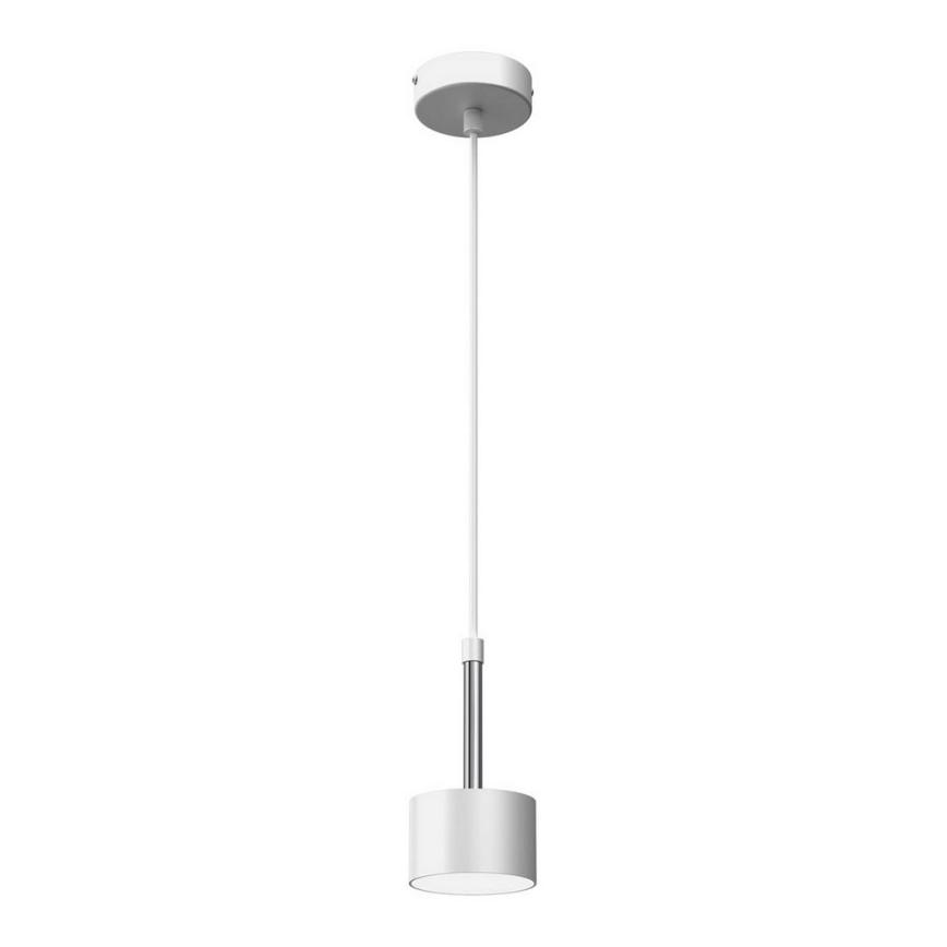 Luster na lanku ARENA 1xGX53/11W/230V biela/lesklý chróm