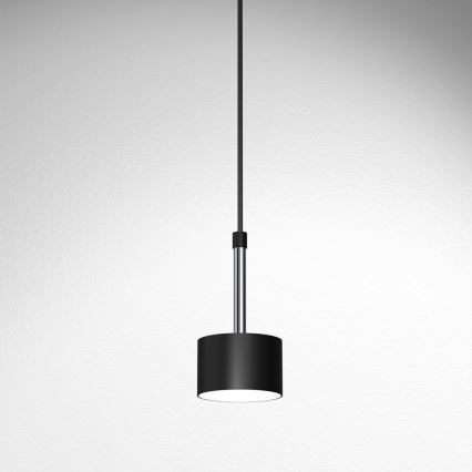 Luster na lanku ARENA 1xGX53/11W/230V čierna/lesklý chróm