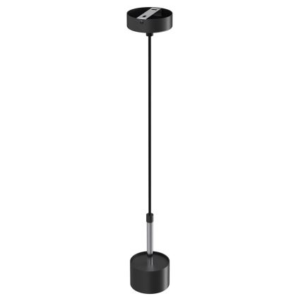 Luster na lanku ARENA 1xGX53/11W/230V čierna/lesklý chróm