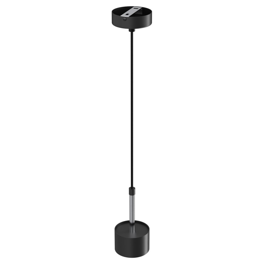 Luster na lanku ARENA 1xGX53/11W/230V čierna/lesklý chróm