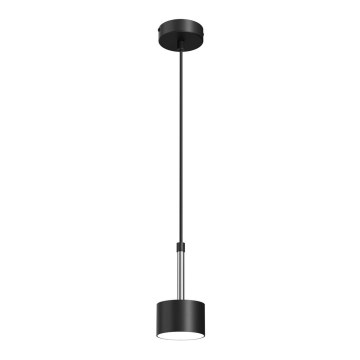Luster na lanku ARENA 1xGX53/11W/230V čierna/lesklý chróm
