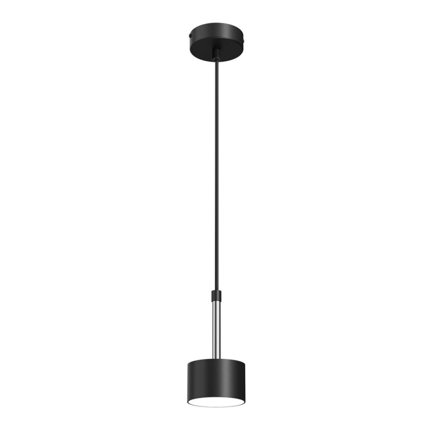 Luster na lanku ARENA 1xGX53/11W/230V čierna/lesklý chróm