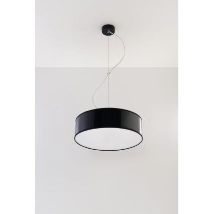 Luster na lanku ARENA 35 2xE27/60W/230V čierna