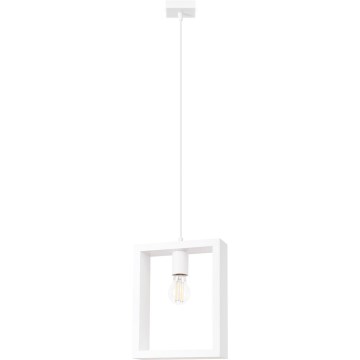 Luster na lanku ARIES 1xE27/15W/230V buk/biela