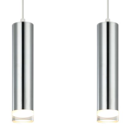 Luster na lanku ARMIN 2xGU10/10W/230V lesklý chróm