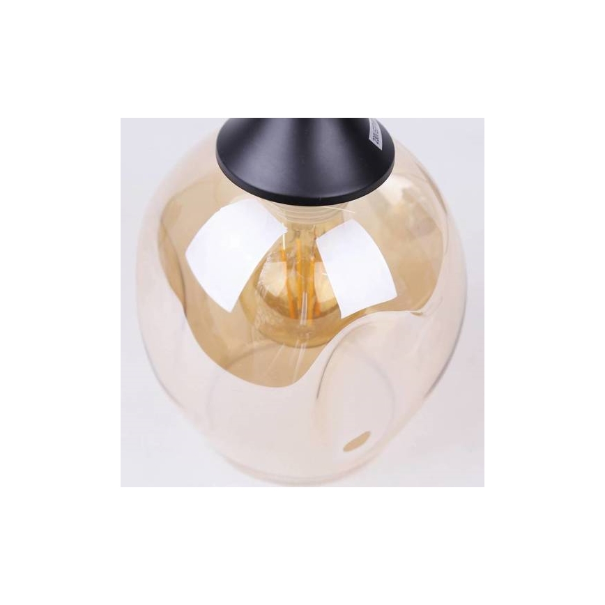 Luster na lanku ASPA 1xE27/40W/230V čierna
