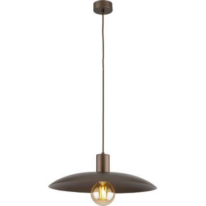 Luster na lanku ASTRA 1xE27/15W/230V pr. 41 cm hnedá